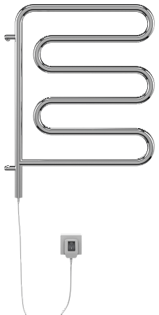 Электро 25 Ш-обр 450х570 поворотный Полотенцесушитель  TERMINUS Курск - фото 2