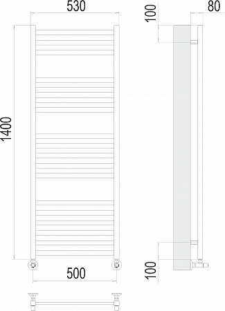 Грета П18 500х1400 Полотенцесушитель  TERMINUS Курск - фото 3