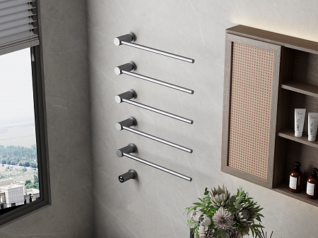 Аккорд П5 500х800 электро Полотенцесушитель TERMINUS Оружейная сталь Курск - фото 5