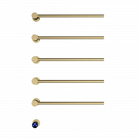 Аккорд П5 500х800 электро Полотенцесушитель TERMINUS Брашированное золото Курск - фото 2