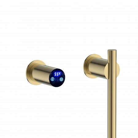 Рондо П2 350х760 электро Полотенцесушитель TERMINUS Брашированное золото Курск - фото 4