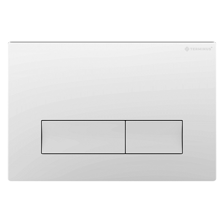 Клавиша смыва для инсталляции Terminus Classic кнопка прямоугольник цвет белый Курск - фото 1