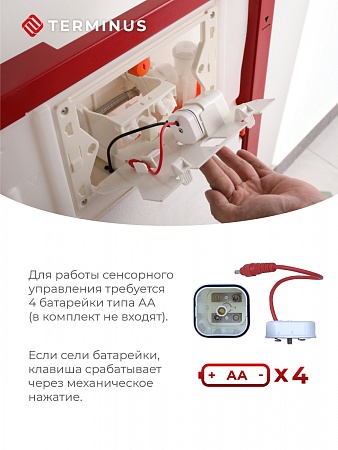Сенсорная система инсталляции для подвесного унитаза 500х1125 (3 в 1) Terminus Курск - фото 3