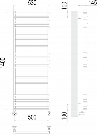 Соренто П23 500х1400 Полотенцесушитель  TERMINUS Курск - фото 3